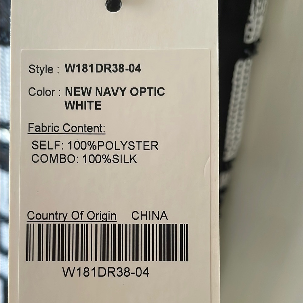W By Worth Navy and White Geometric Dress - Picture 6 of 15
